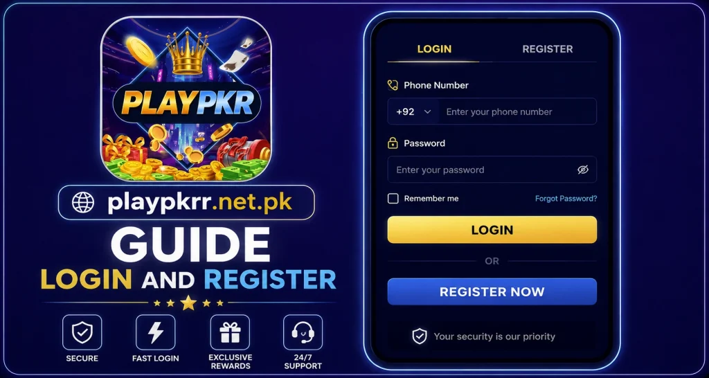 PLAYPKR Login and Register